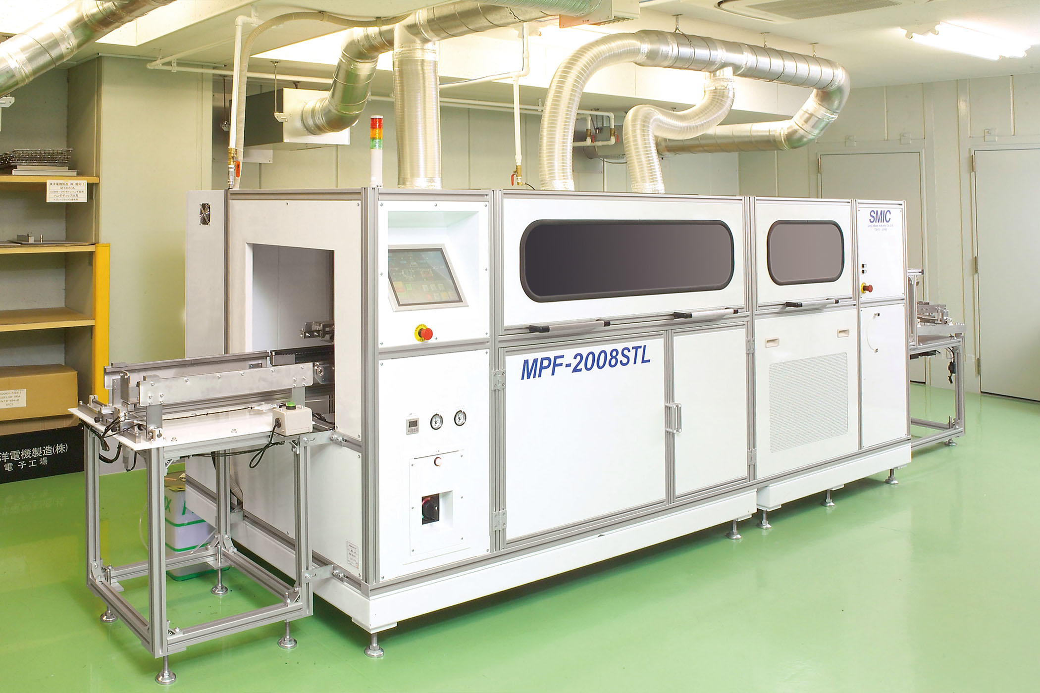 Ｌ形マルチ局所はんだ付け装置 その1 | 基板製造 本社/技術部 | 戸塚電子工業